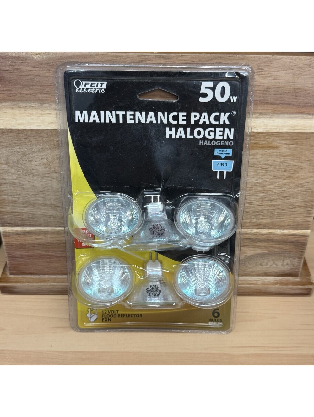 Feit Electric 50W Halogen Flood Light Maintenance 6 Pack 12V Flood Reflector EXN